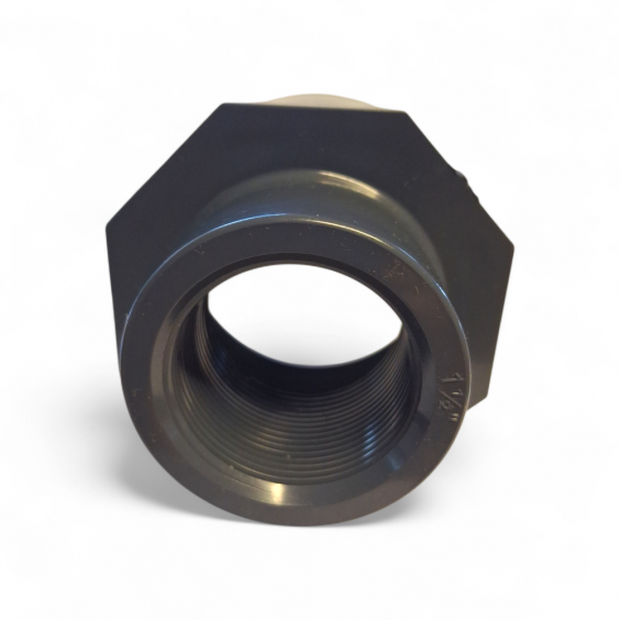 PVC Gewindemuffe reduziert IG 2 1/2 auf 1 1/2 PN10